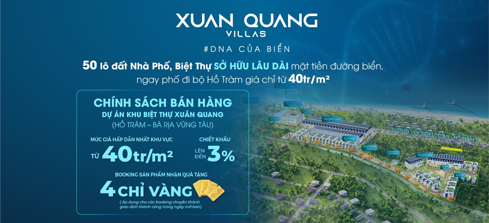 chính sách và giá bán dự án Xuân Quang Villas
