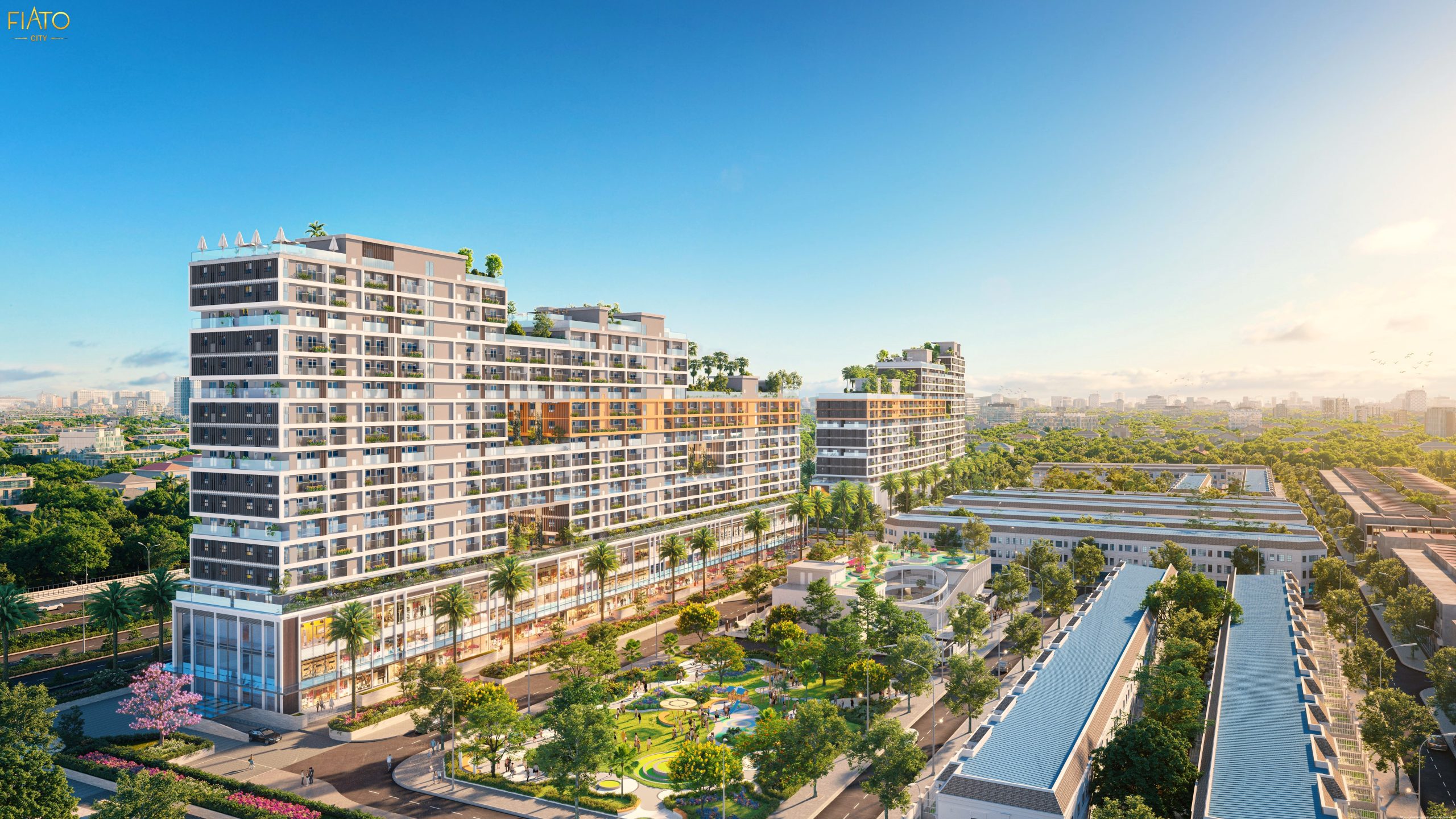 Phối cảnh dự án FIATO City tầm nhìn của chim