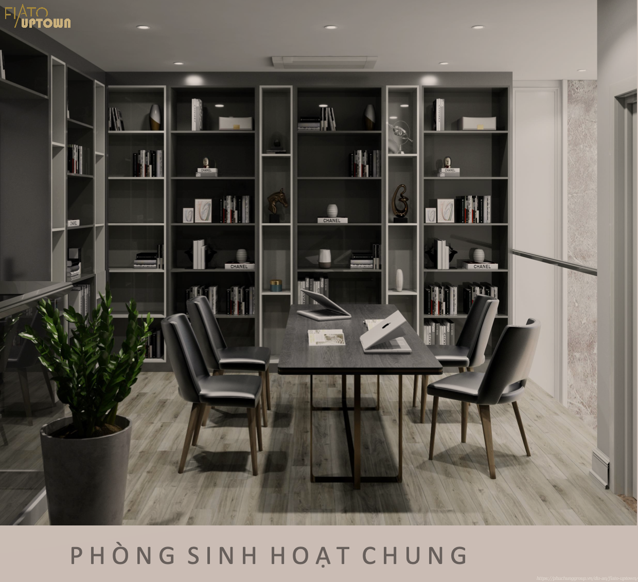 Phòng sinh hoạt chung căn Duplex Fiato Uptown Thủ Đức