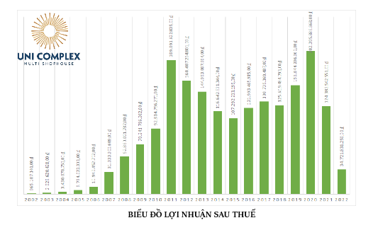 BIỂU ĐỒ LỢI NHUẬN SAU THUẾ