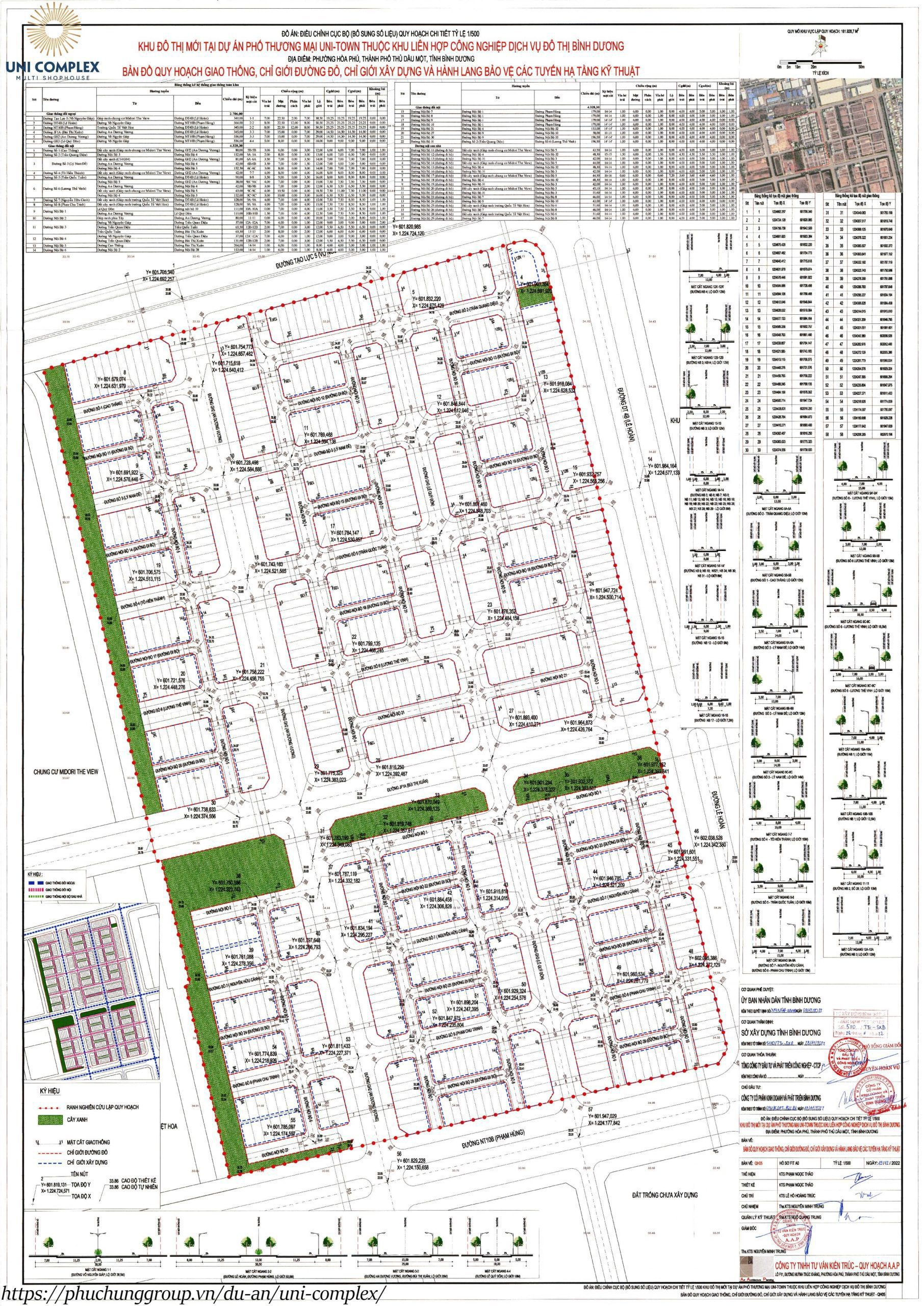 Bang-ve-chi-tiet-quy-hoach-1-phan-500-du-an-nha-pho-uni-complex-2m