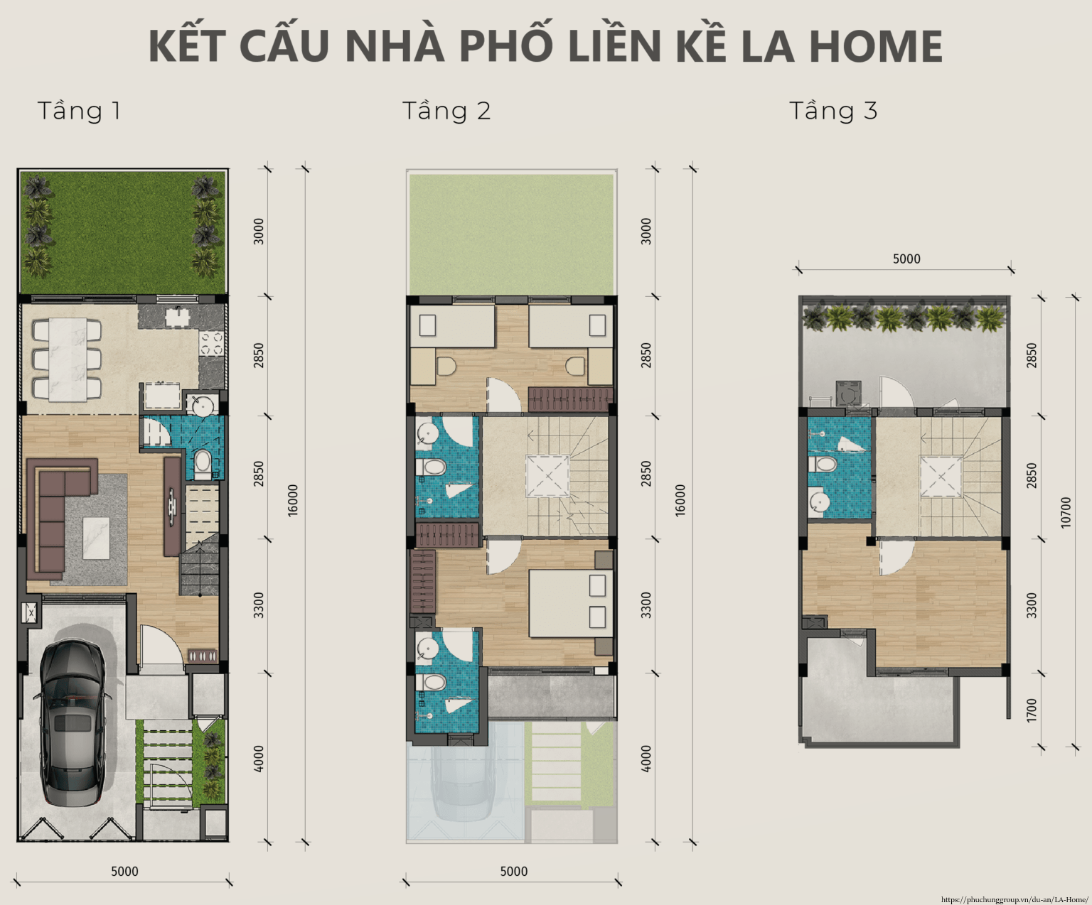 Kết Cấu Nhà Phố Liền Kề Của Dự án La Home