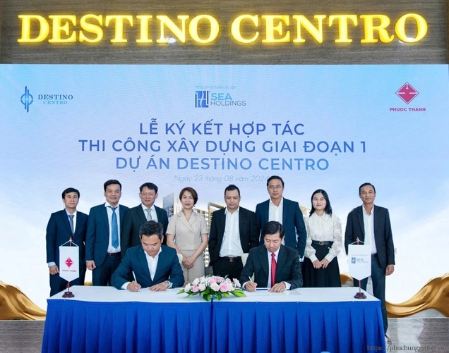 Lễ Kí Kết Hợp Tác Giữa đại Diện Chủ đầu Tư Seaholdings Và Nhà Thầu Xây Dựng Phước Thành