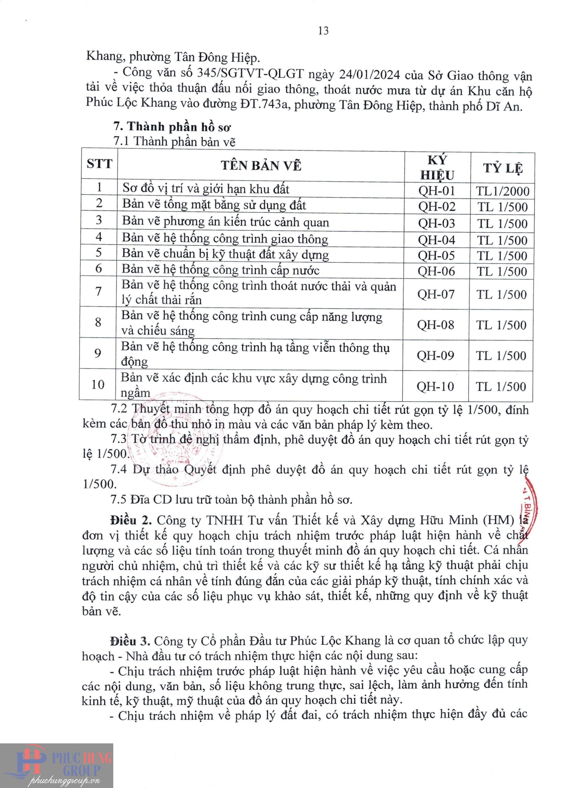 Quyết định Phê Duyệt Tỷ Lệ 1 Phần 500 Trang 13