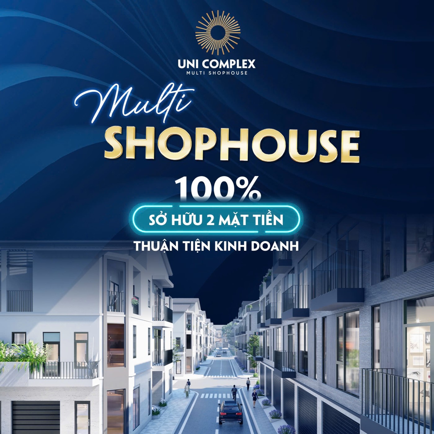 Shophouse Dự án 100% 2 Mặt Tiền 1