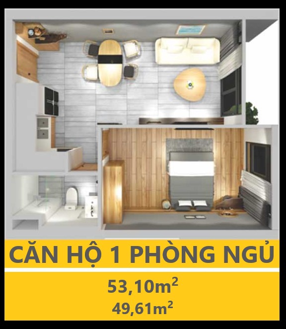 THIẾT LẾ LAVIDA 1 PHÒNG NGỦ