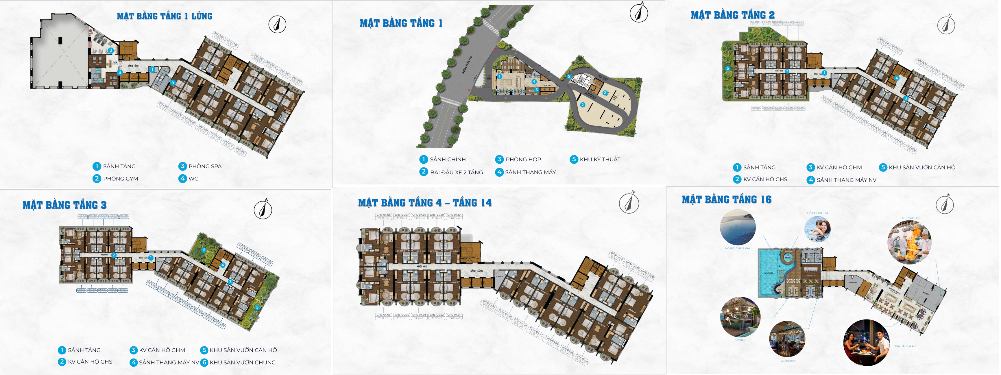 Mặt Bằng Các Tầng Tại Oyster Bay Vũng Tàu