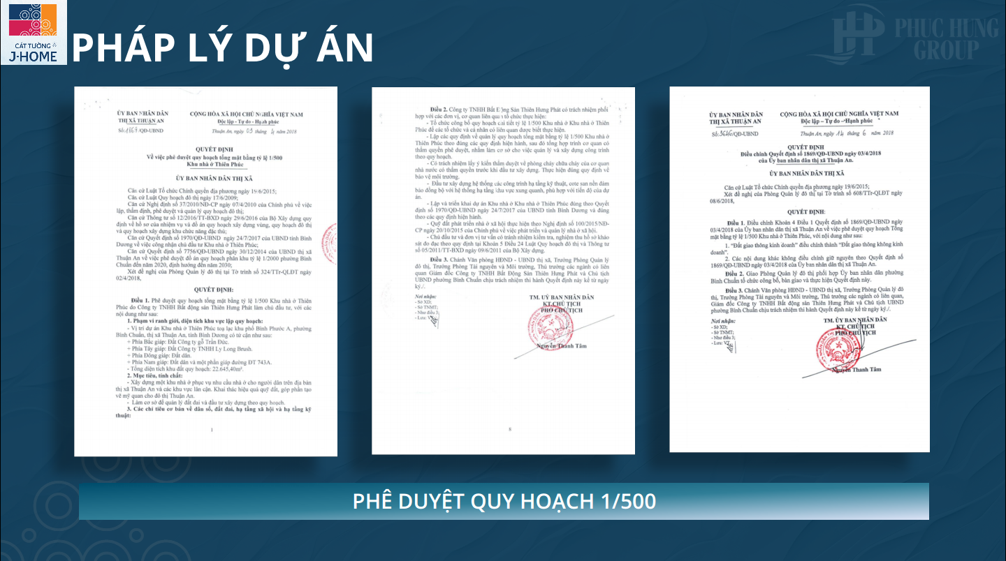 Pháp Lý Dự án Cát Tường J-home_quyết định Phê Duyệt Quy Hoạch