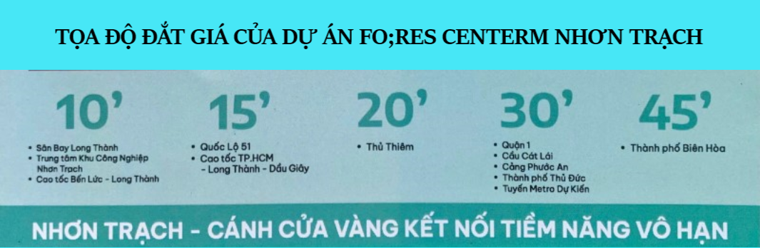 Tọa độ đắt Giá Của Dự án Fo;res Centerm