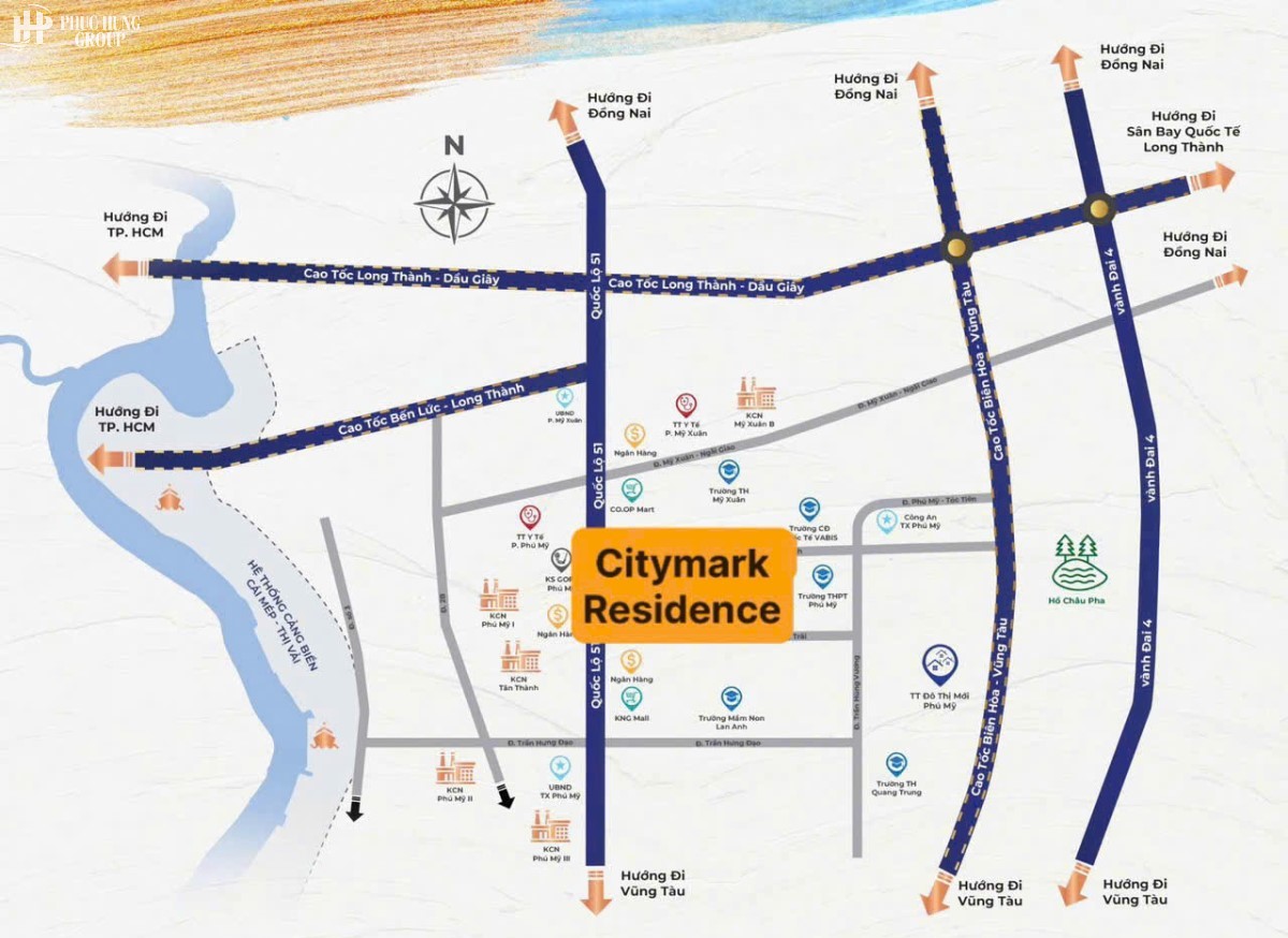 Vị Trí Citymark Residence Ngay Mặt Tiền Ql51 Và Kết Nối Gần Cao Tốc