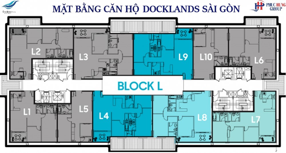 Mặt Bằng Căn Hộ Docklands Sài Gòn Block L