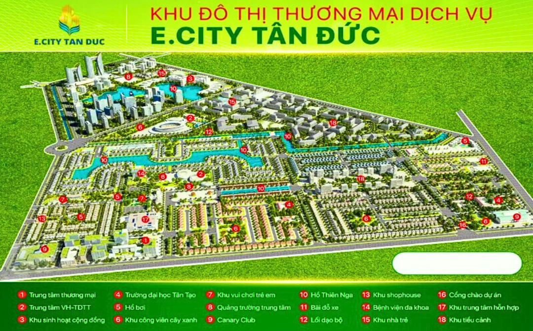 Phối Cảnh Chi Tiết Về Tiện ích Nội Khu ở E.city Tân Đức