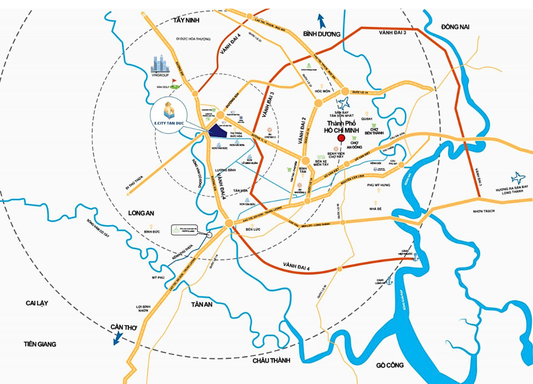 Vị Trí E.city Tân Đức