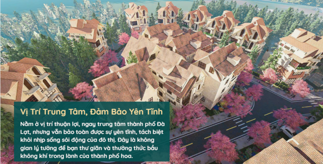 Vị Trí Trung Tâm ở La Cerise Dalat Villas đảm Bảo Sự Yên Tĩnh