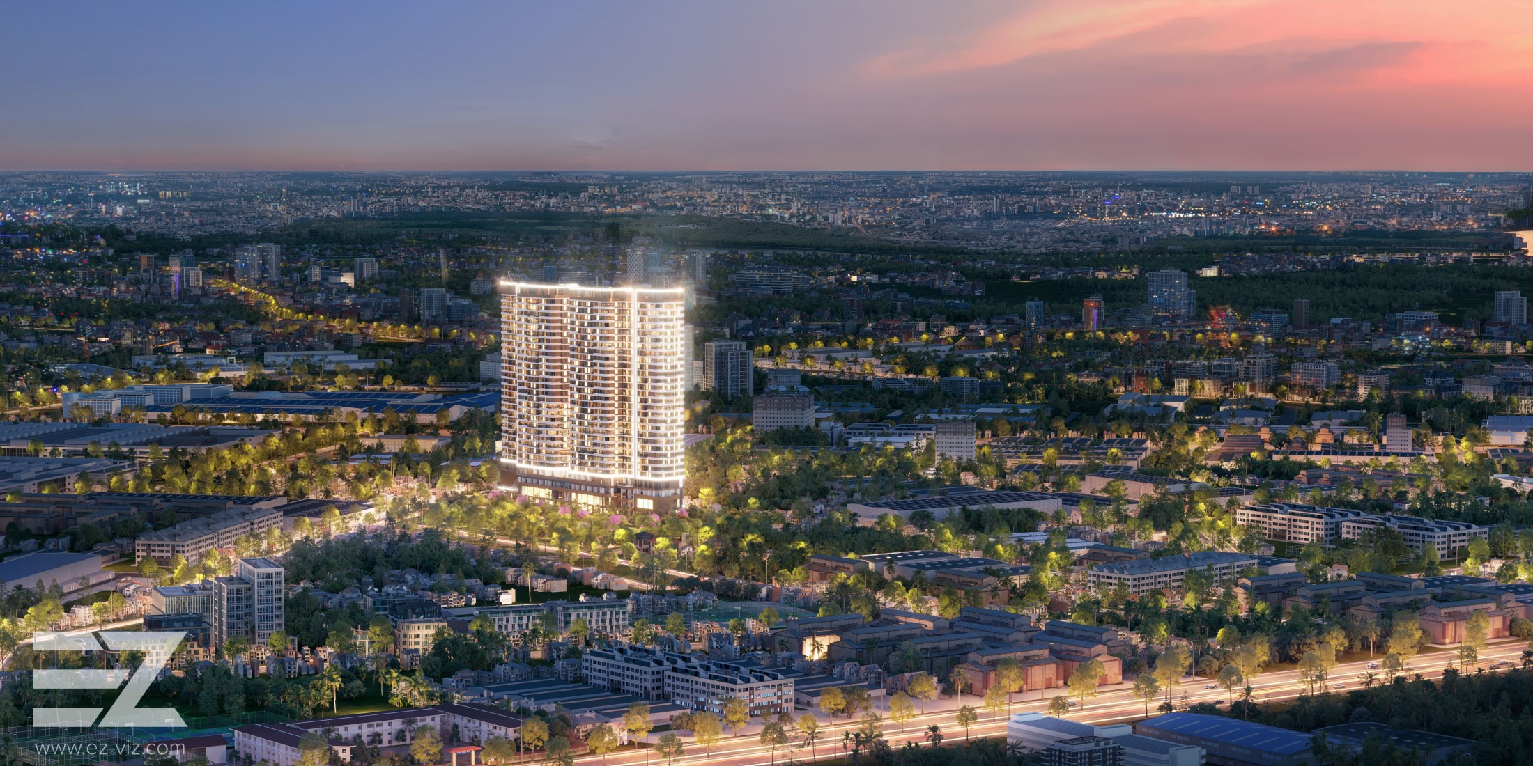 Phối Cảnh Dự án Ak Tower Thành Phố Mới Tp (7)