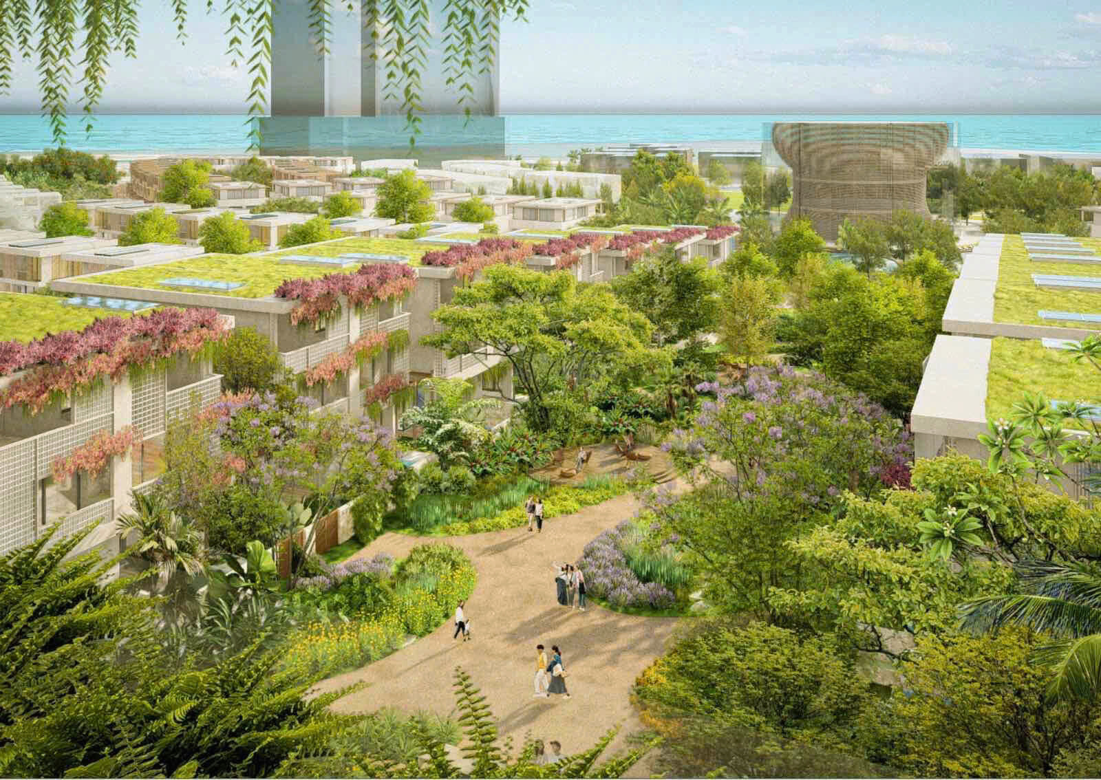 Phủ Xanh Bên Trong Dự án La Tiên Villa