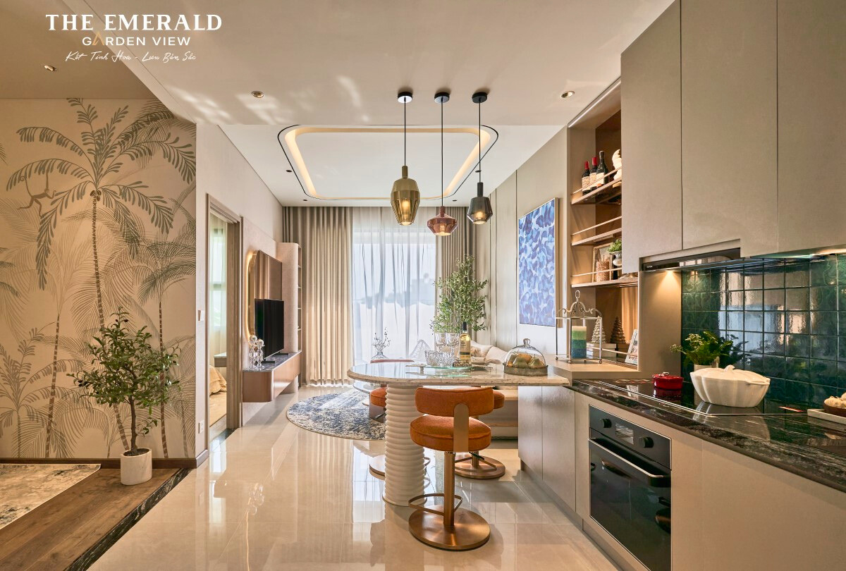 Nhà Mẫu Căn The Emerald Garden View 1pn + (1)