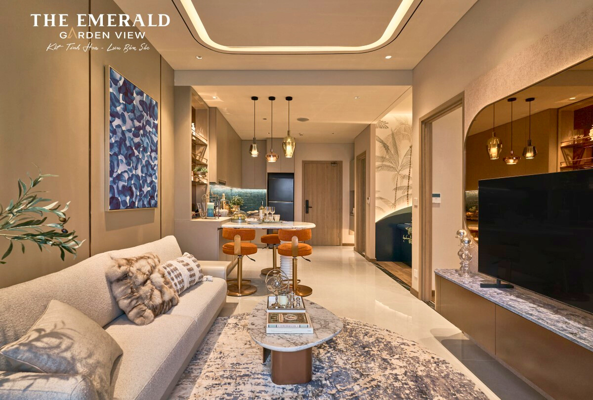 Nhà Mẫu Căn The Emerald Garden View 1pn + (9)