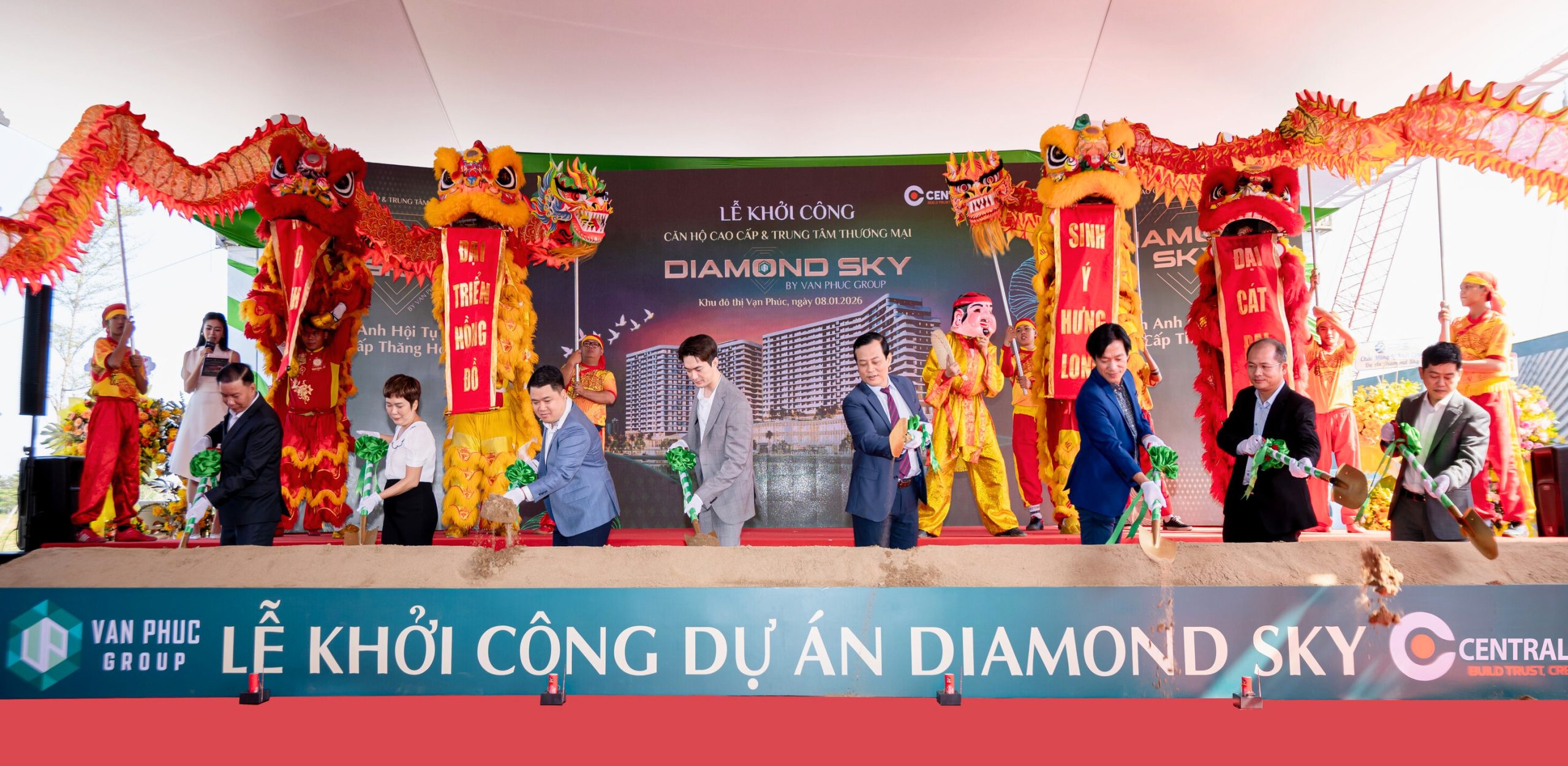 Lễ Khởi Công Phần Hầm Dự án Diamond Sky (7)
