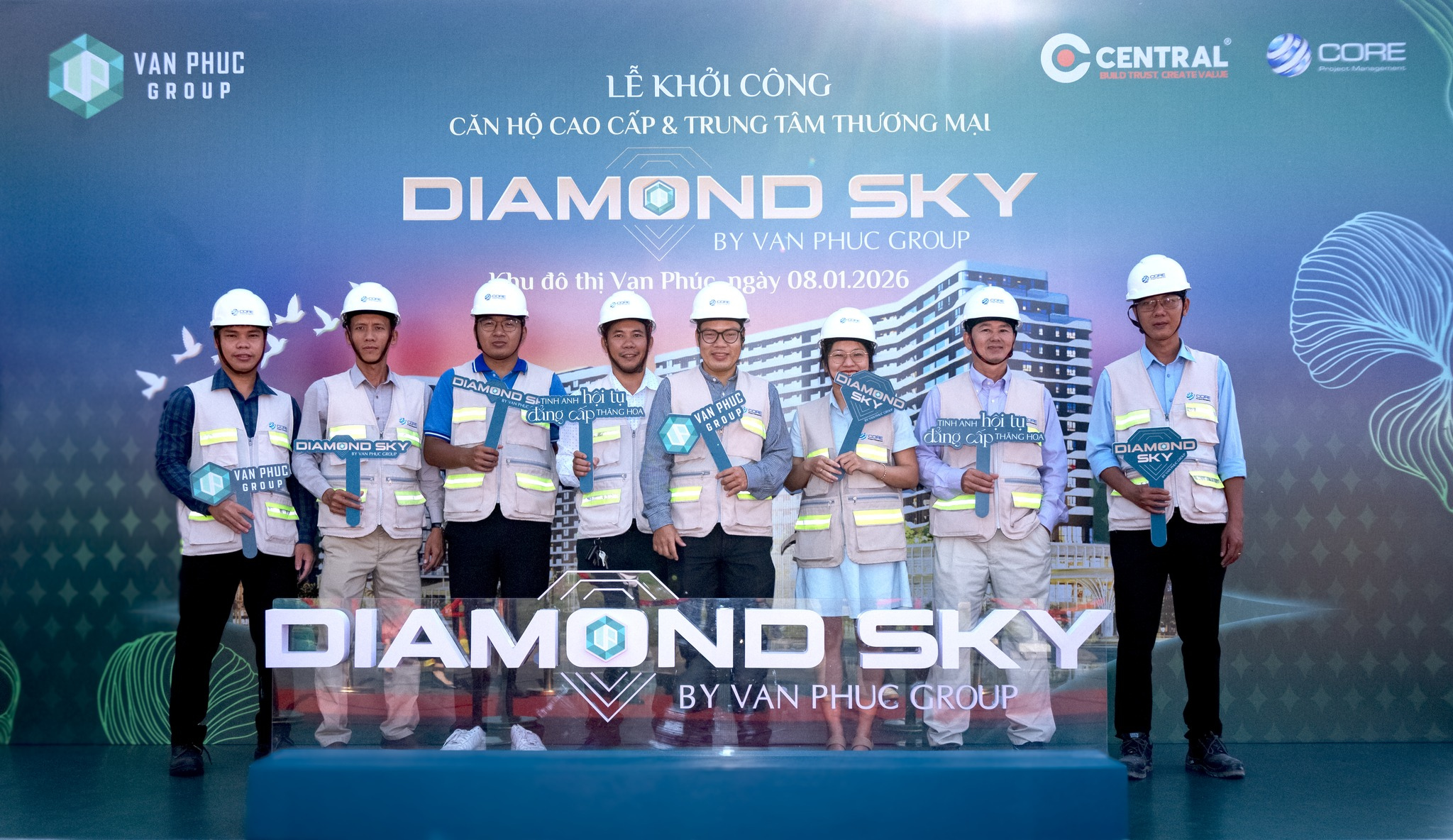 Lễ Khởi Công Phần Hầm Dự án Diamond Sky (8)